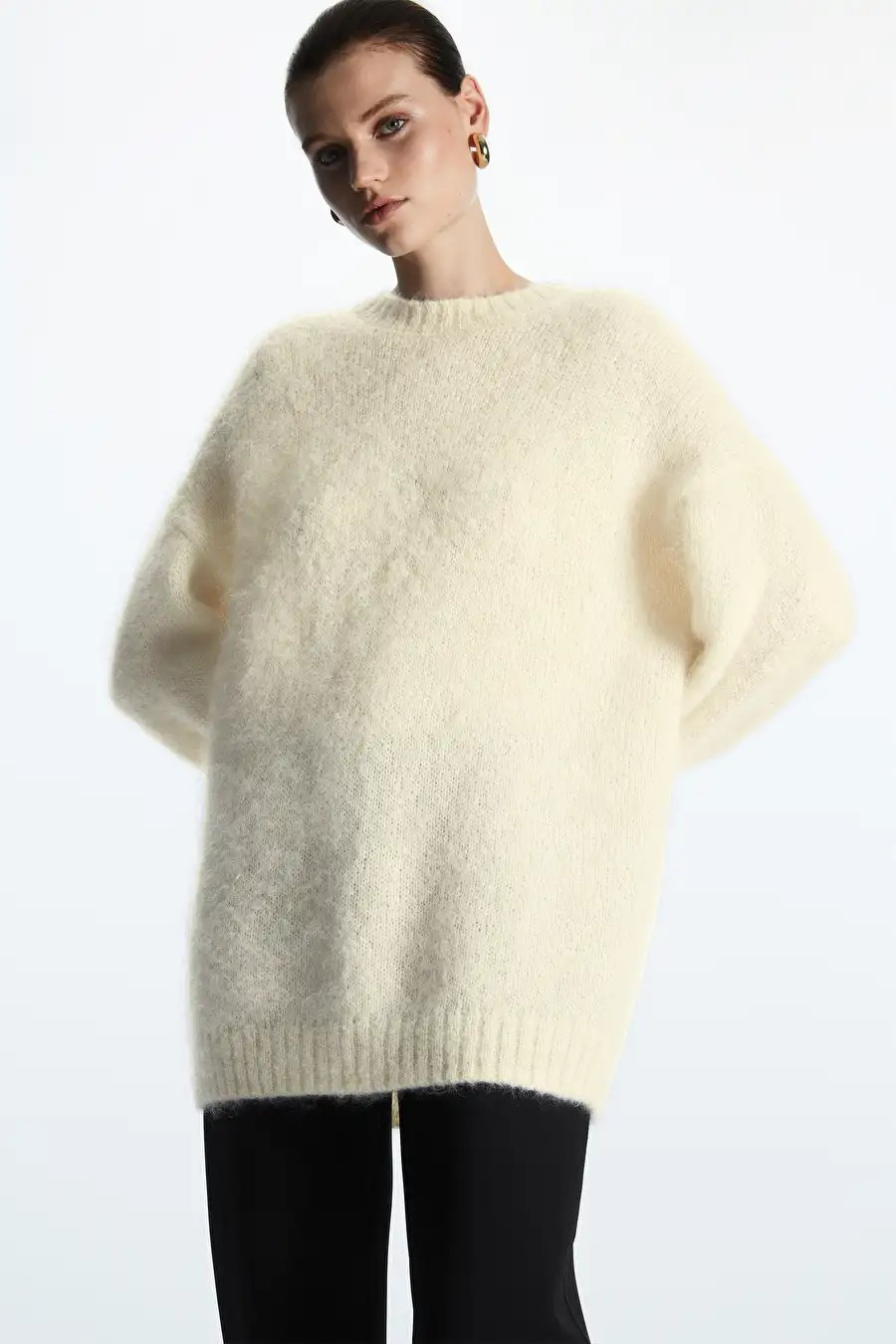 MOHAIR-BLEND OVERSIZED JUMPER - OFF-WHITE - COS | COS UK