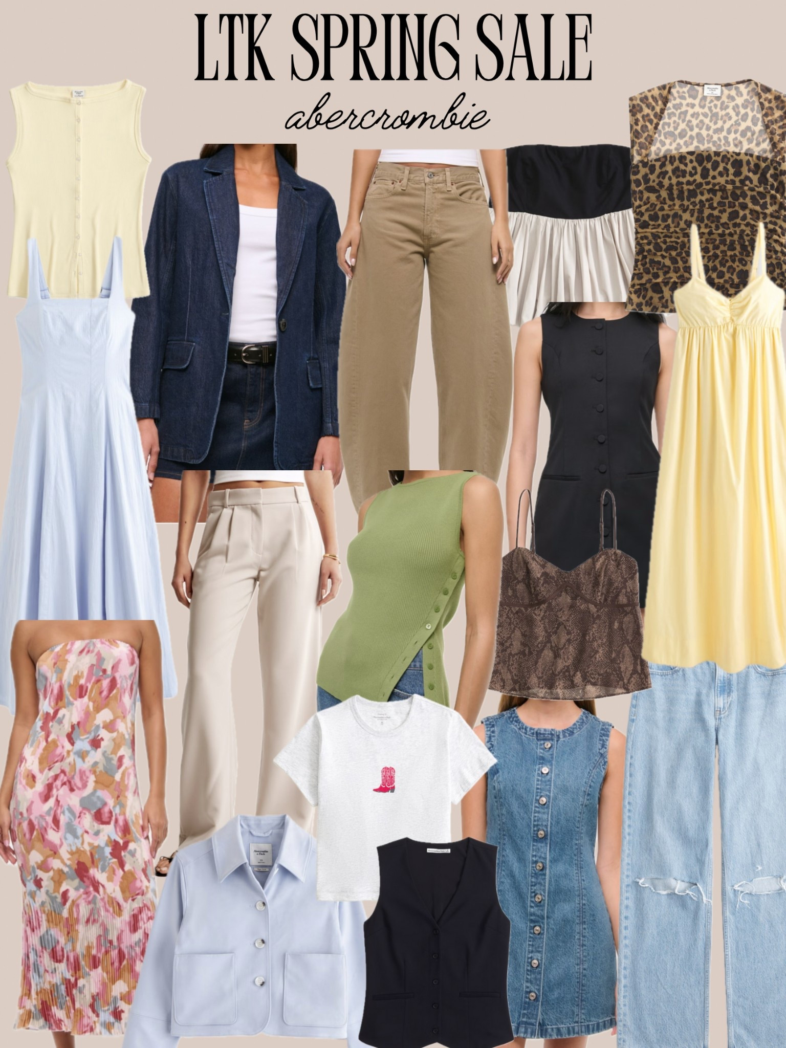 LTK Spring Sale — Abercrombie 25% off with stackable code: AFLTK 
Additional up to 30% off select items 
Ends Tuesday 3/18!

#LTKStyleTip #LTKSaleAlert #LTKSpringSale