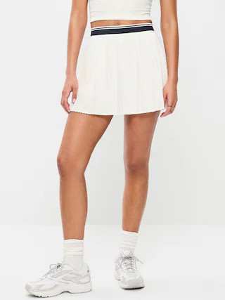 Extra High-Waisted Micro-Pleated Skort | Old Navy (US)