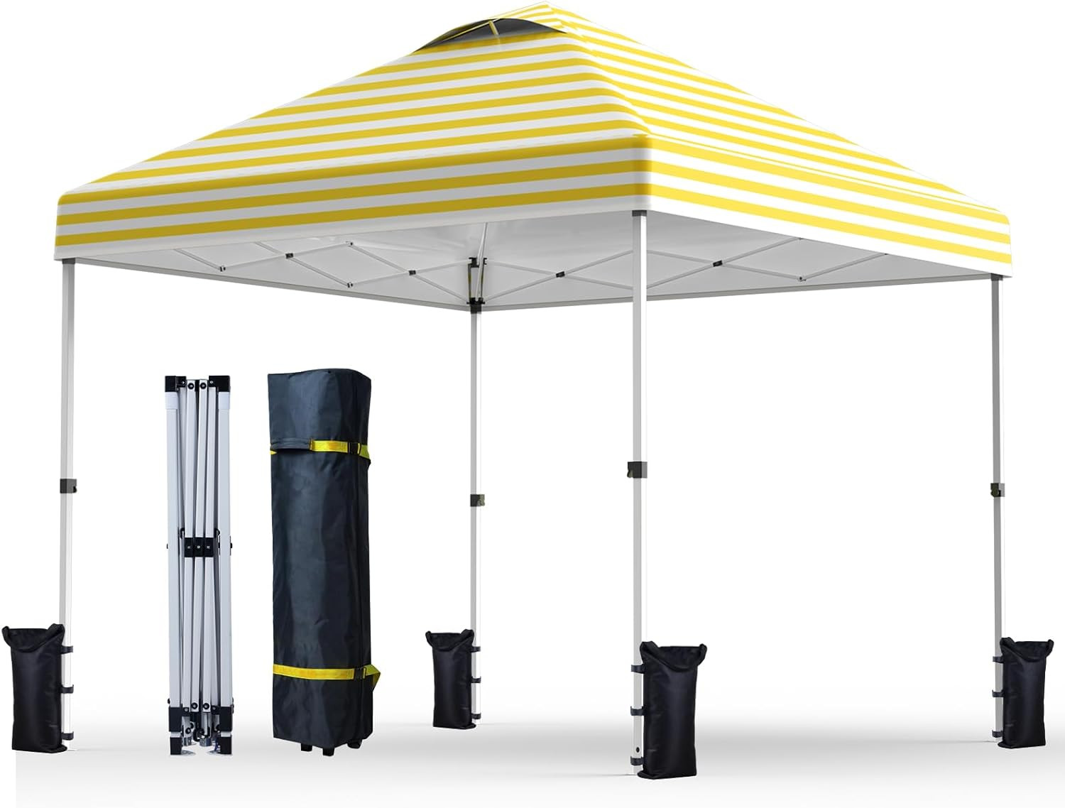 Amazon.com: Nazhura 10' x 10' Pop Up Canopy with Sand Weight Bag, Awing for Patio, Freestanding S... | Amazon (US)