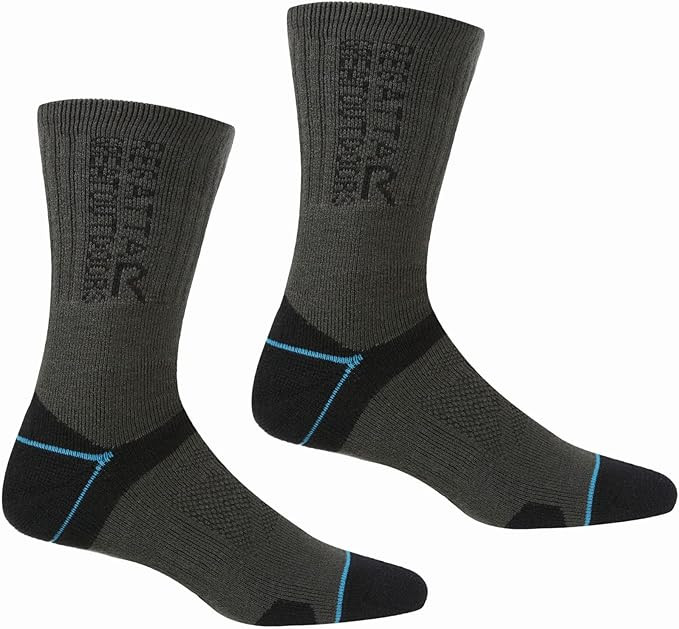 Regatta Womens Blister Protection II Two Pack Trail Walking Socks - Grey | Amazon (UK)