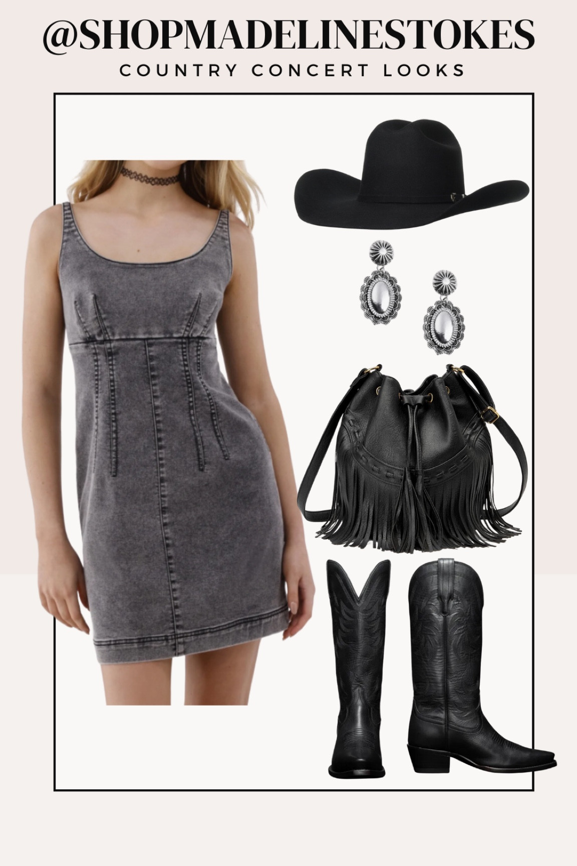 Country concert look! This dress is so stretchy (I got the small) and super comfortable AND $20! 


Concert look, cowboy boots, country concert, western wear, cowboy boots 

#LTKStyleTip #LTKFindsUnder100 #LTKFindsUnder50