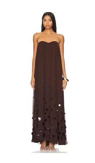 Helena Dress in Deep Brown | Revolve Clothing (Global)