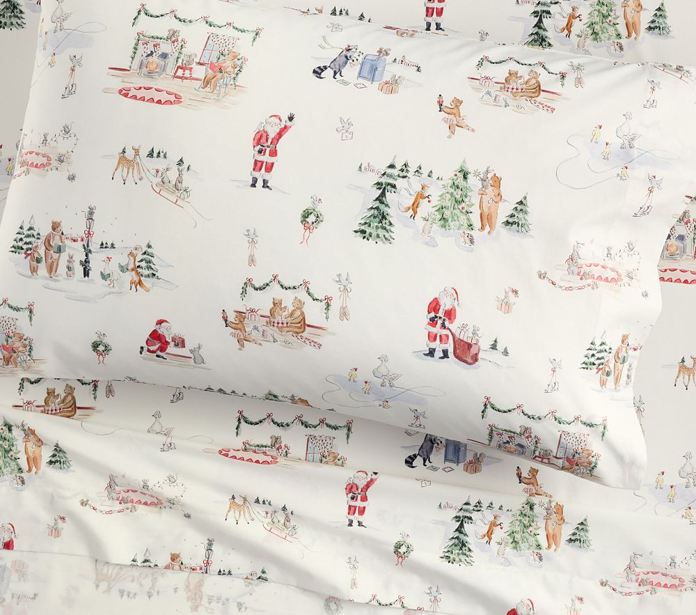 Riley Sheehey Holiday Organic Sheet Set | Pottery Barn Kids