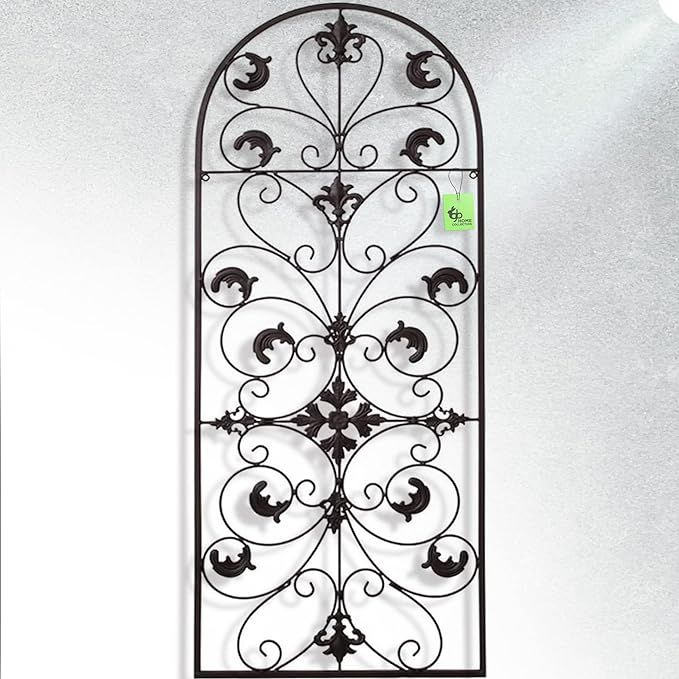 GB Home Metal Wall Décor Living Room Victorian Style Wall Art Décor, Window Arch Design, 17 x 4... | Amazon (US)