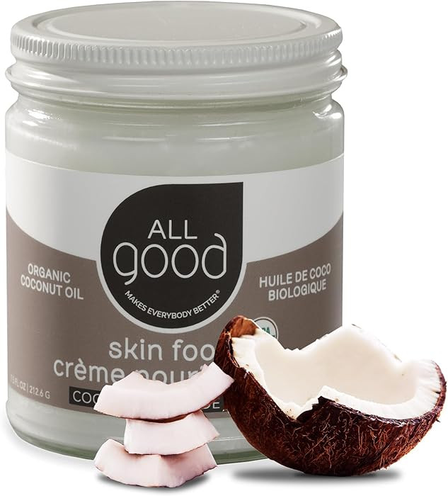All Good Organic Coconut Oil Skin Food - Vegan, Natural Moisturizing Skin Care - Non GMO (Coconut... | Amazon (US)
