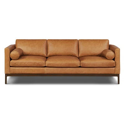 Toscano 89" Genuine Italian Leather Sofa | Wayfair North America