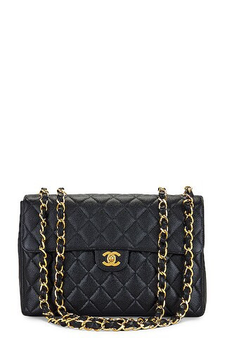 Chanel Caviar Flap Bag in Black | FWRD 