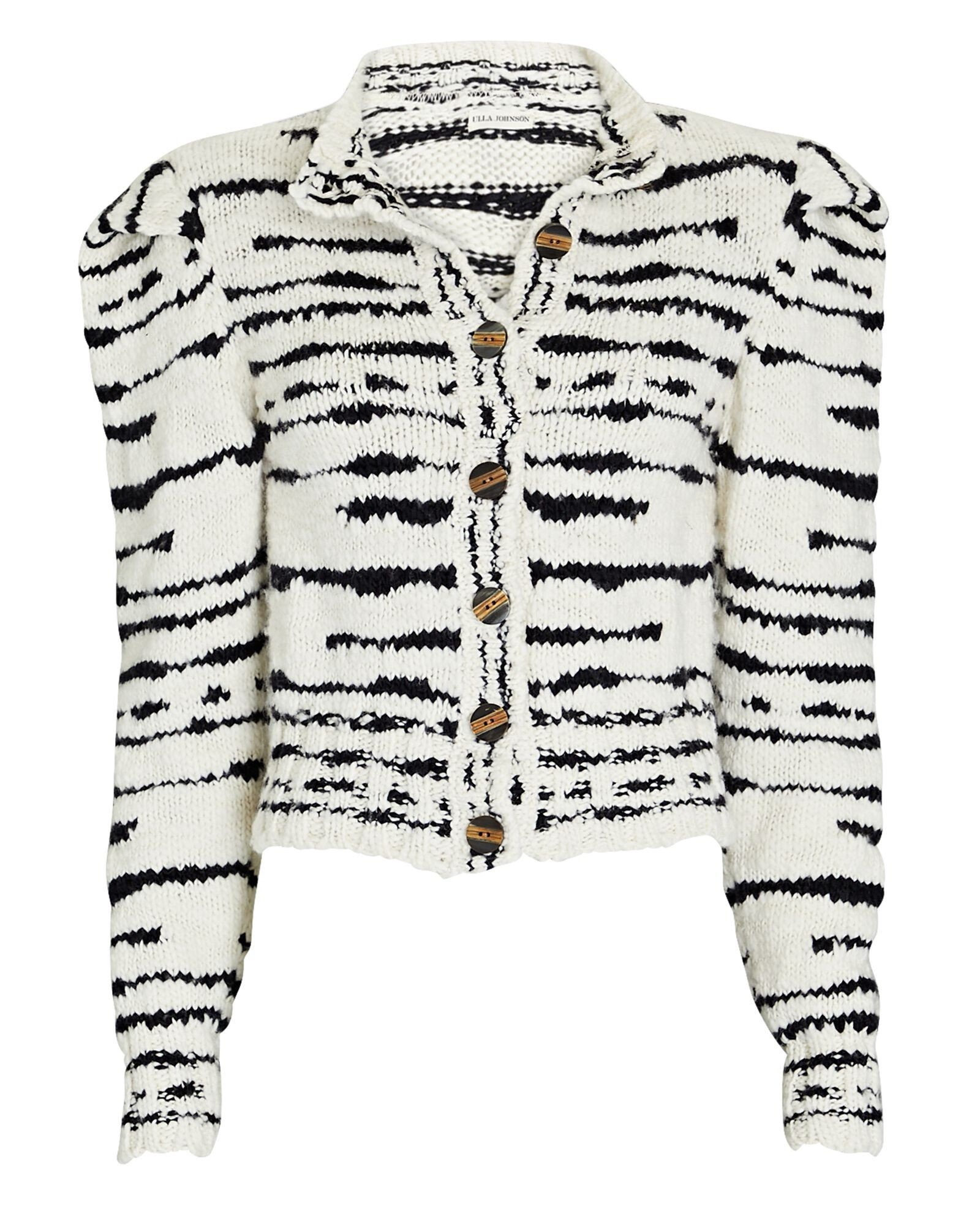 Skye Zebra Merino Wool Cardigan | INTERMIX