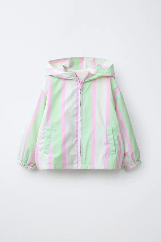 LIGHTWEIGHT STRIPED WATER-REPELLENT RAINCOAT | Zara UK