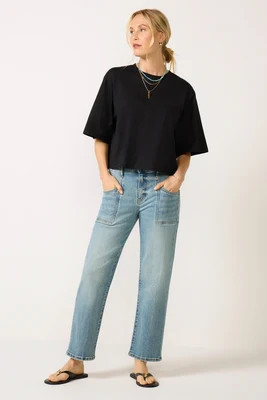 KUT FROM THE KLOTH Women's Avery Straight Leg Jean, Size 16, Blue | Evereve