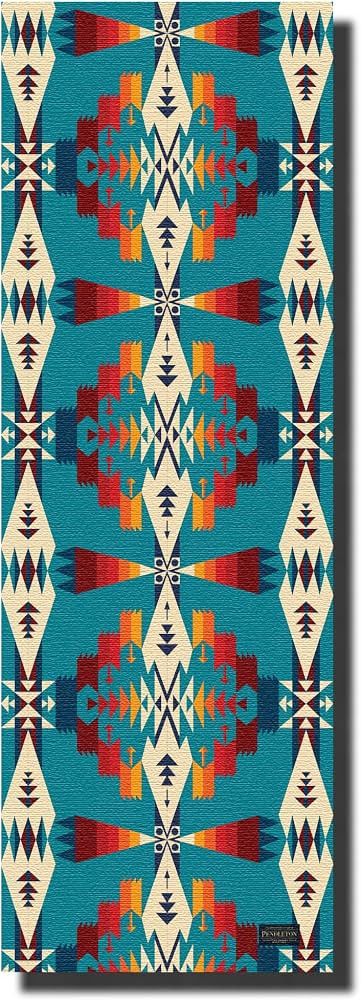 Yune Yoga x Pendleton Tuscon Turquoise Yoga Mat \u2013 72\u201dx24\u201d, 6mm Thick, Non-Slip, Ec... | Amazon (US)
