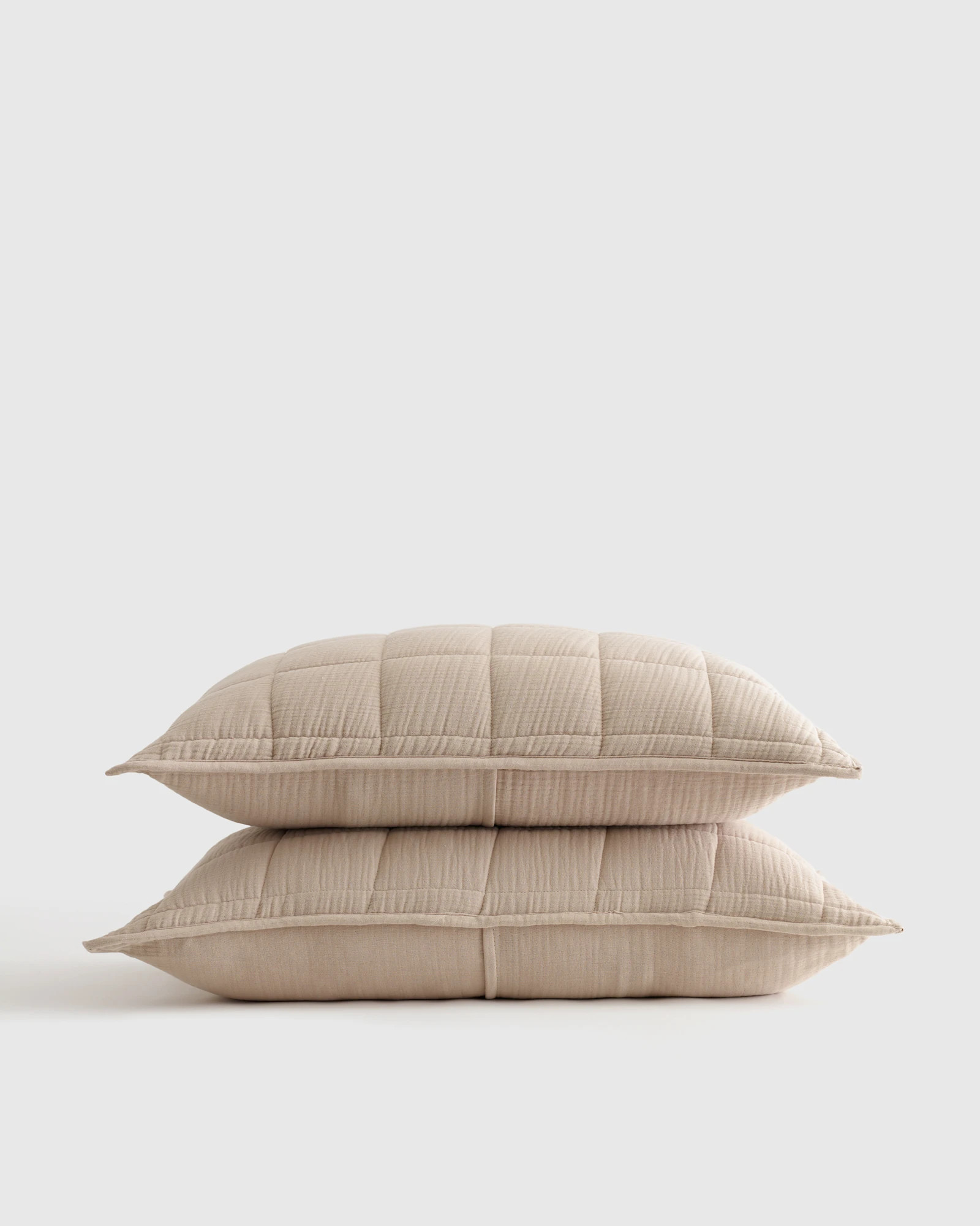 Organic Airy Gauze Box Quilt Sham Set | Quince