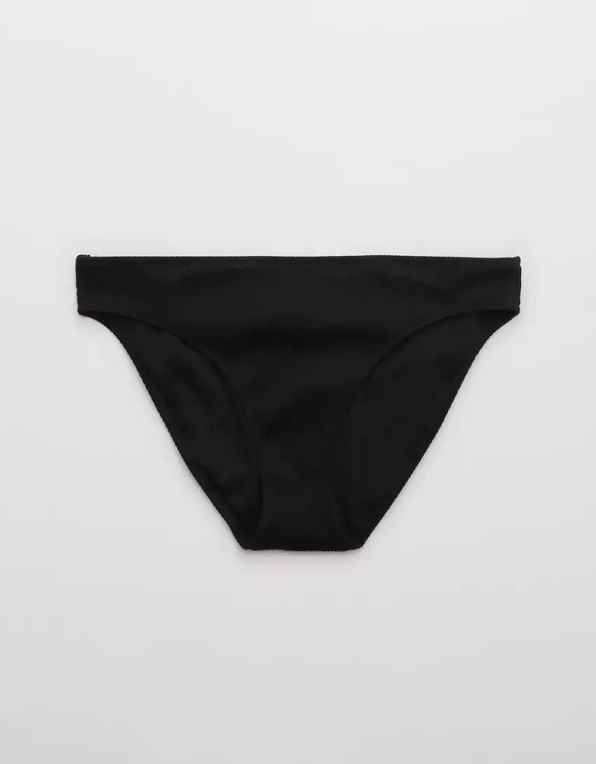 Aerie Ribbed Full Coverage Bikini Bottom | Aerie