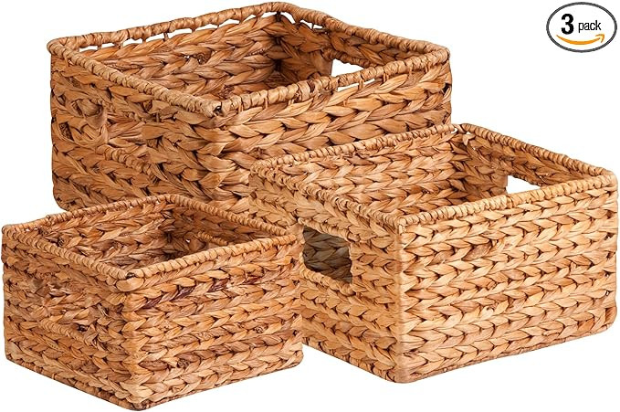 Honey-Can-Do Natural Wicker Storage Baskets, Perfect For Organizing, Storage, and Gifts, Multi-si... | Amazon (US)