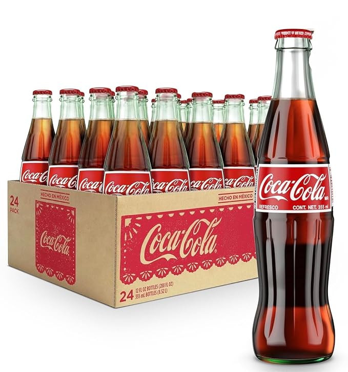 Mexican Coke Glass Bottle, 12 fl oz, 6 Pack Pack of 4 | Amazon (US)