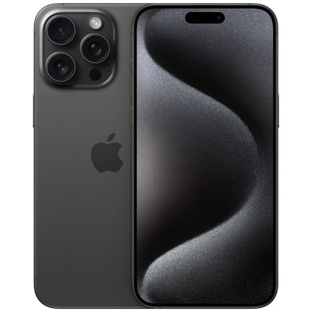 Buy SIM Free iPhone 15 Pro Max 5G 512GB Mobile Phone - Black | SIM free phones | Argos | argos.co.uk