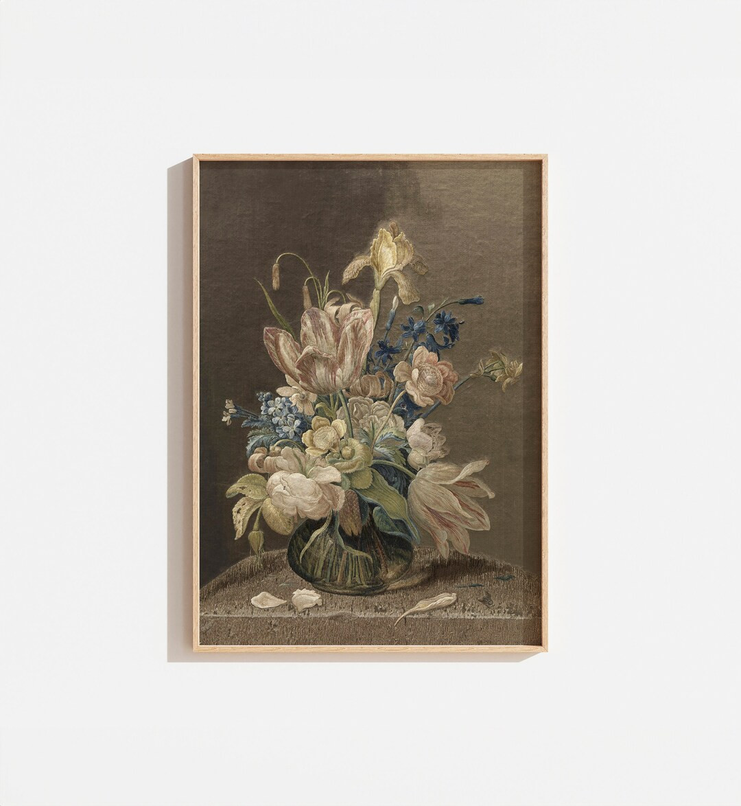 Vintage Floral Tapestry Print: Still Life Antique Art (Digital Printable) | Etsy (US)