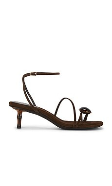 Jeffrey Campbell Carnelian Sandal in Dark Brown Suede Combo from Revolve.com | Revolve Clothing (Global)