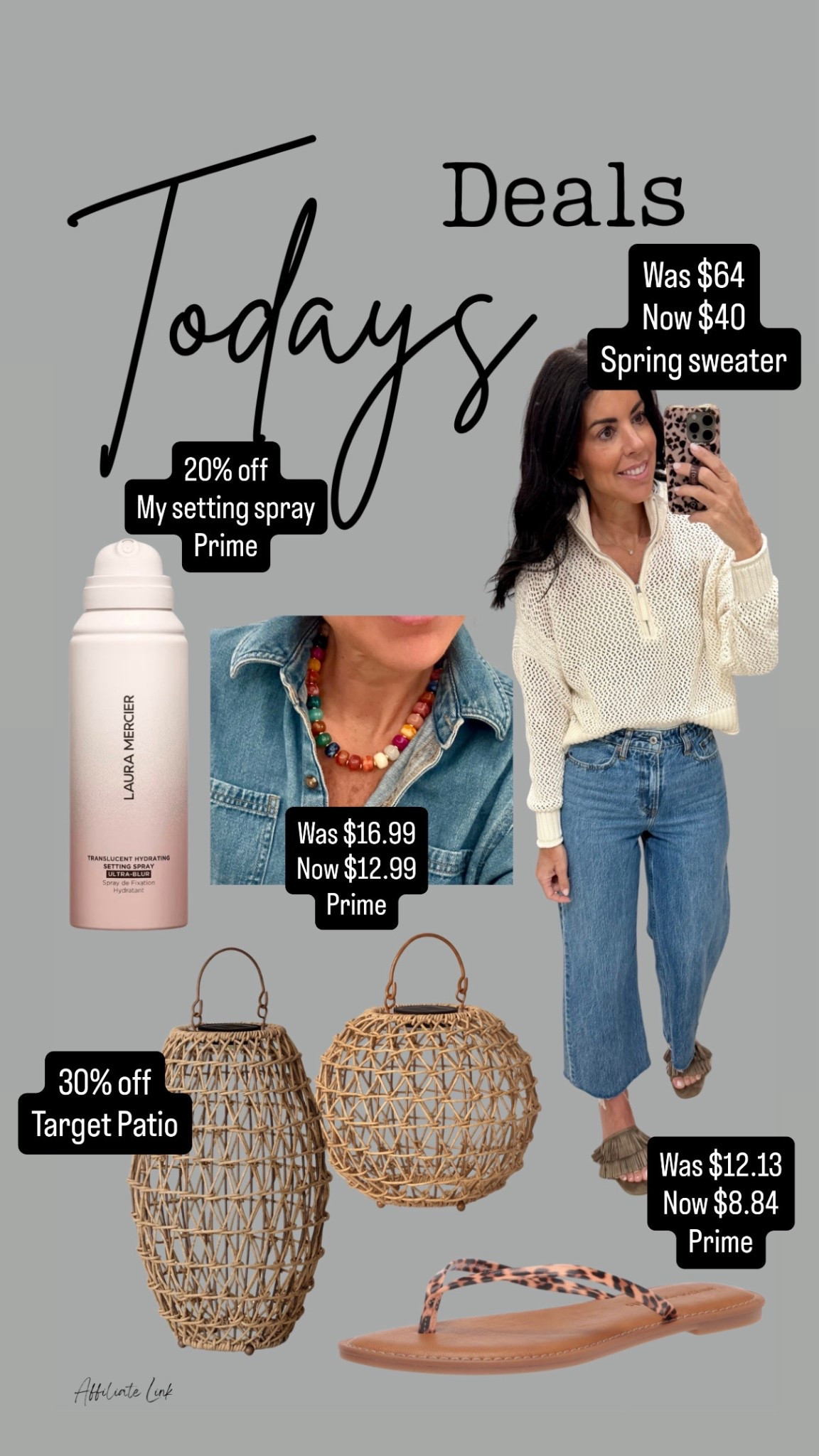 Todays deals
Amazon beauty sale
Patio
Home refresh
Front porch
Bubble necklace
Setting spray
Summer makeup
Sandals
Spring sweater
Summer sweater

#LTKdayinmylife #LTKSeasonal #LTKSaleAlert