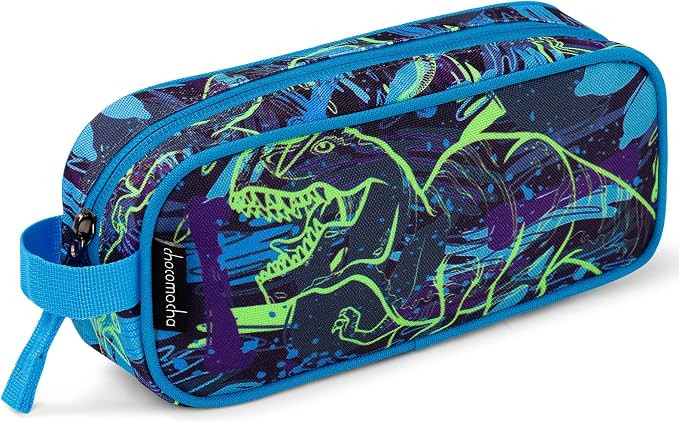 Kids Pencil Case for Boys, Soft Zipper Pencil Pouch for Boys, Kids Pencil Case for School Dinosau... | Amazon (US)