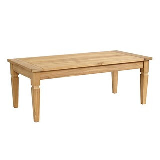 Madison Teak Coffee Table with Slatted Top & Tapered Legs in FSC Certified Solid Wood | Ballard Designs, Inc.