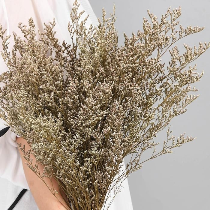 Dried Flowers Bouquet, Dry Caspia Flower Bundle, Floral Lavender, Babys Breath Artificial Flowers... | Amazon (US)