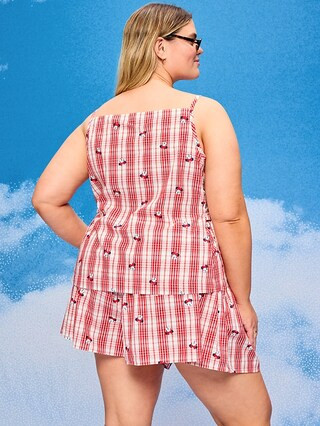 Old Navy x Disney Minnie Mouse Side-Tie Plaid Tank Top for Women | Old Navy (US)