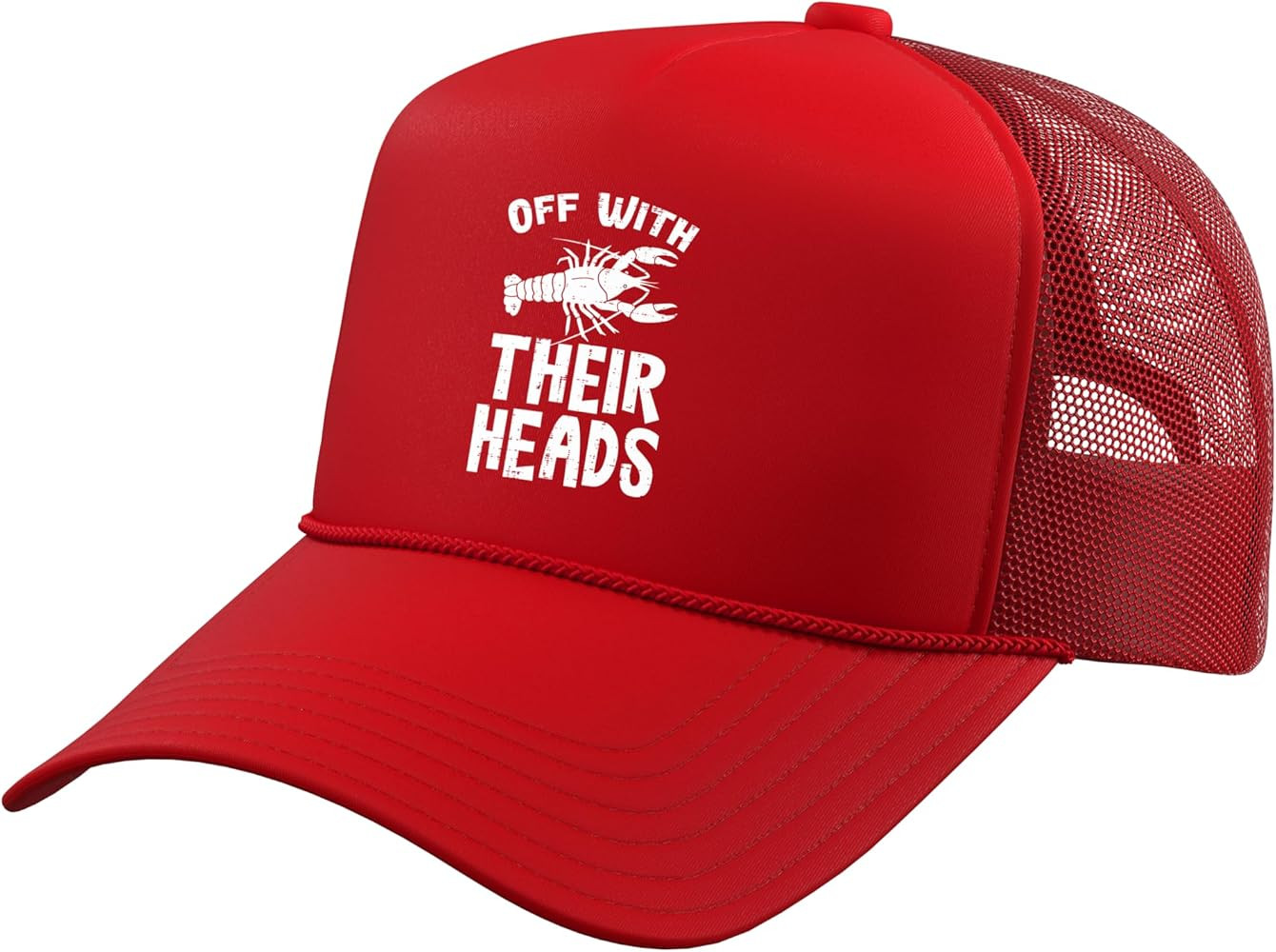 Crawfish Off with Their Heads Lobster Crayfish Men Women Kid Trucker Hat with Adjustable Mesh Bac... | Amazon (US)
