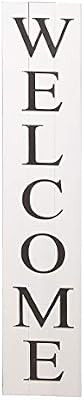 ALBEN Welcome Sign for Front Door Porch – 5 Feet Tall, Vertical Wooden Outdoor and Indoor Welco... | Amazon (US)