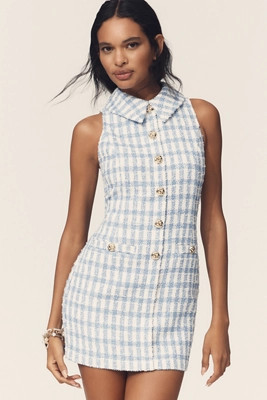 Endless Rose Collared Tweed Mini Dress | Anthropologie (US)