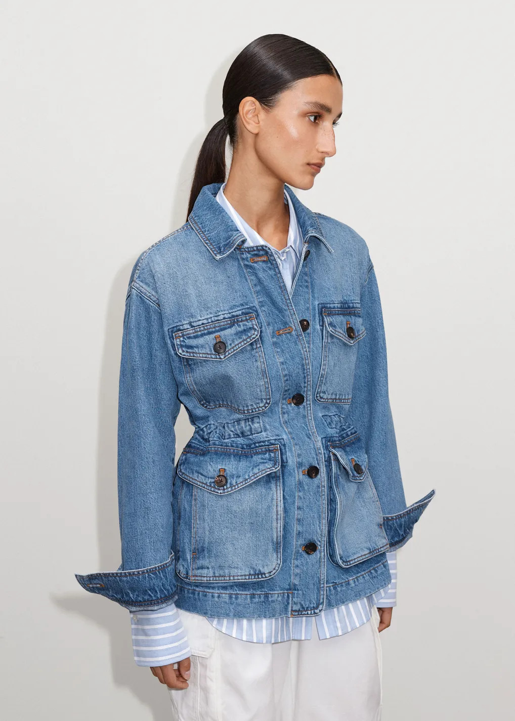Denim Cargo Jacket | ME + EM