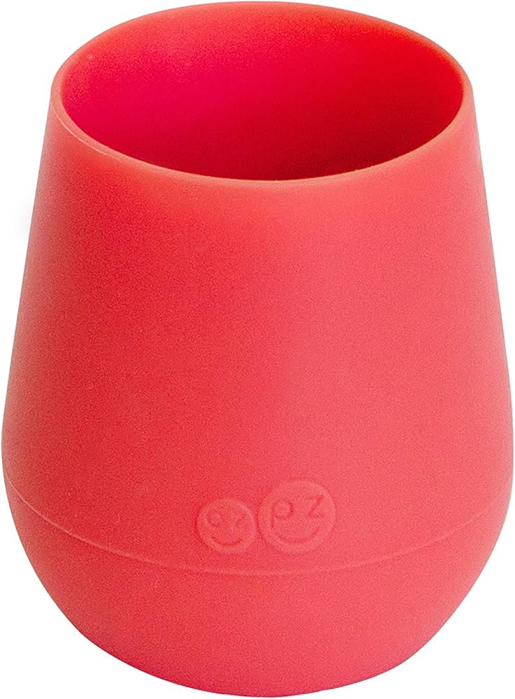 ezpz Tiny Cup (Coral) - 100% Silicone Training Cup for Infants - Designed by a Pediatric Feeding ... | Amazon (US)