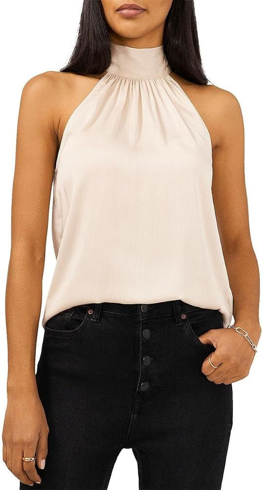 1.STATE Womens Flowy Halter Halter Top | Amazon (US)