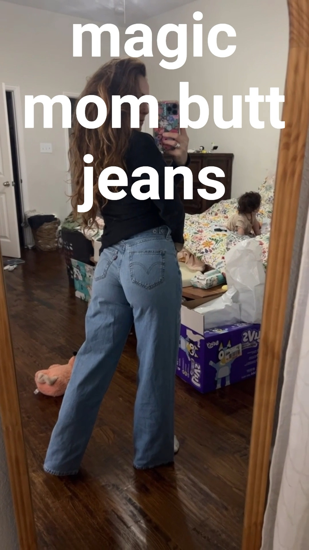 I am wearing a size 24 but I also bought size 25 to try. These are a smidge tight. But holy butt!!!