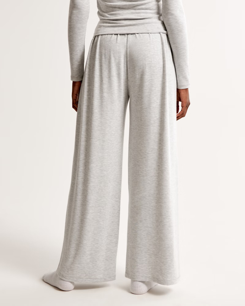 Cozy Cloud Knit Wide Leg Pant | Abercrombie & Fitch (US)