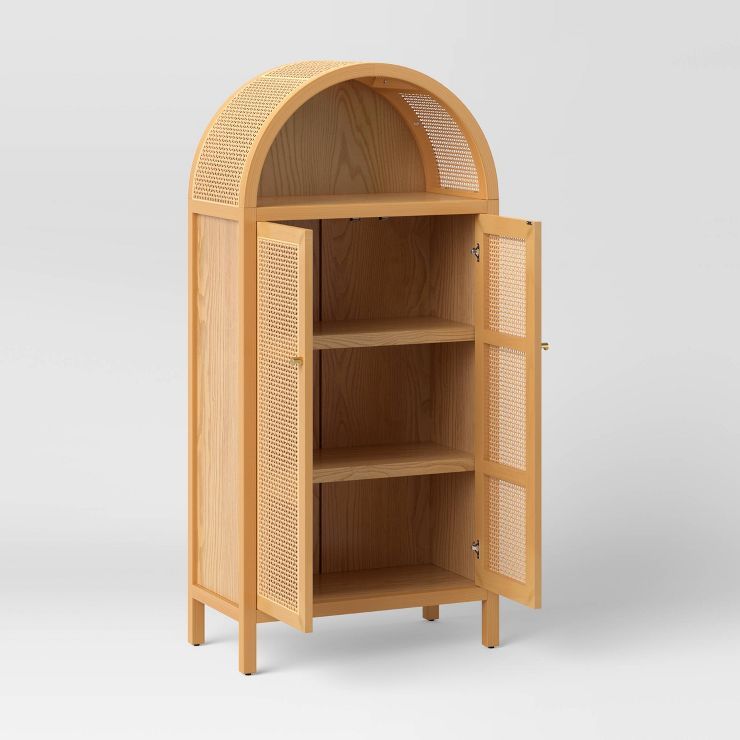 Arched Wood Cabinet Brown - Opalhouse™ | Target