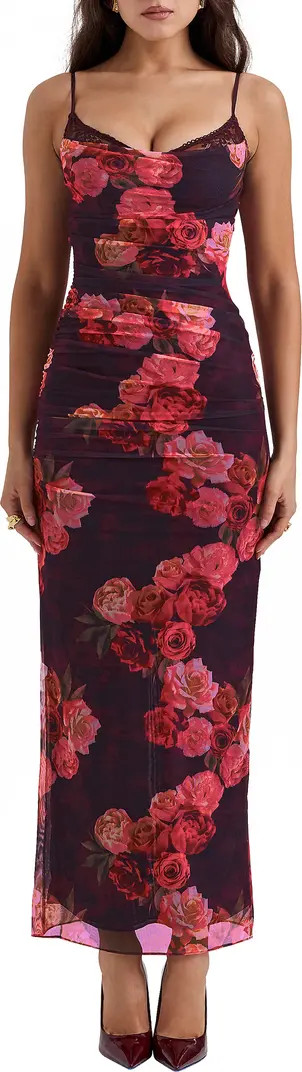 HOUSE OF CB Nalini Mesh Corset Cocktail Dress | Nordstrom | Nordstrom