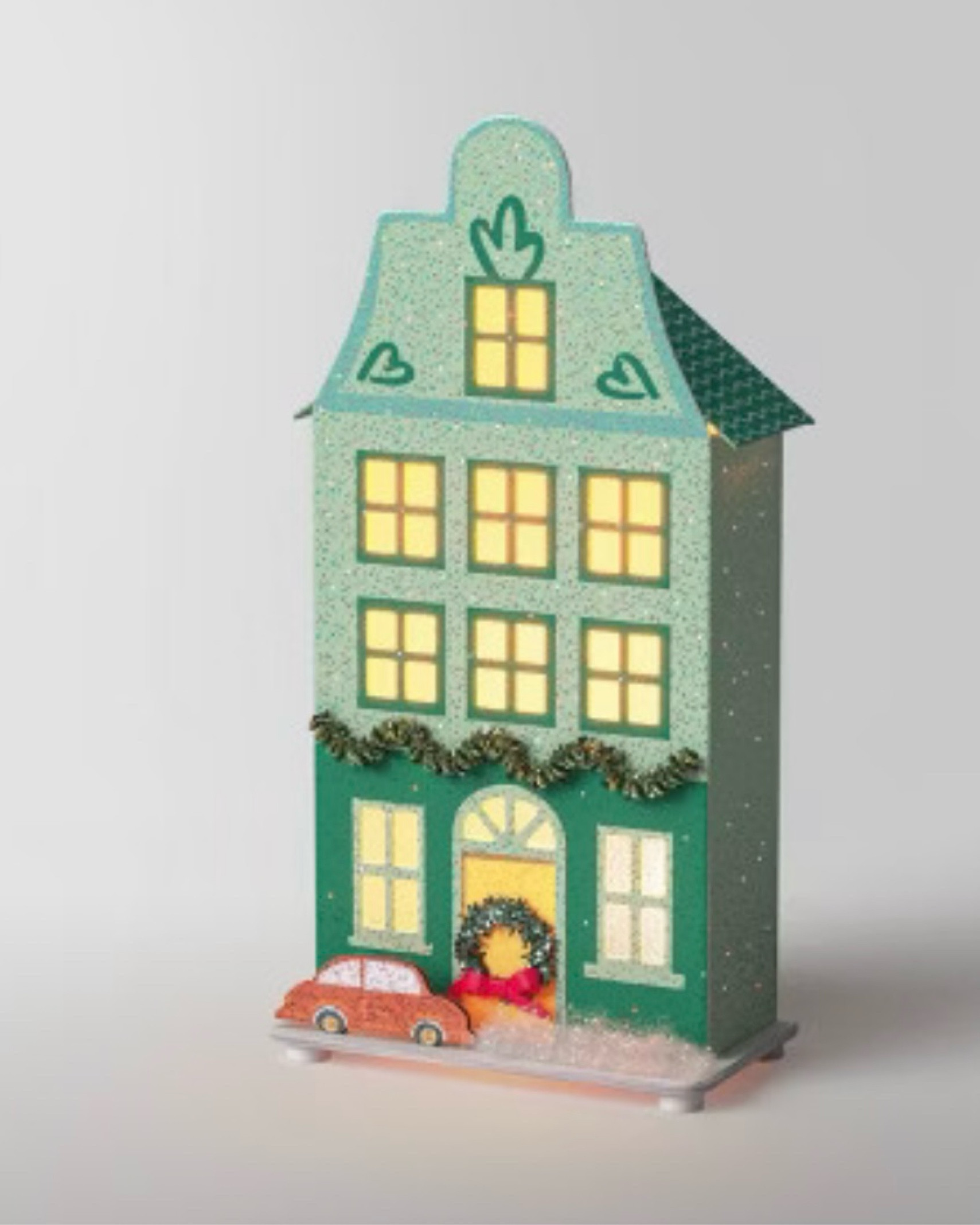 These little buildings include LED lights with a timer. The collection looks adorable grouped together .

#LTKHoliday #LTKHome #LTKSeasonal