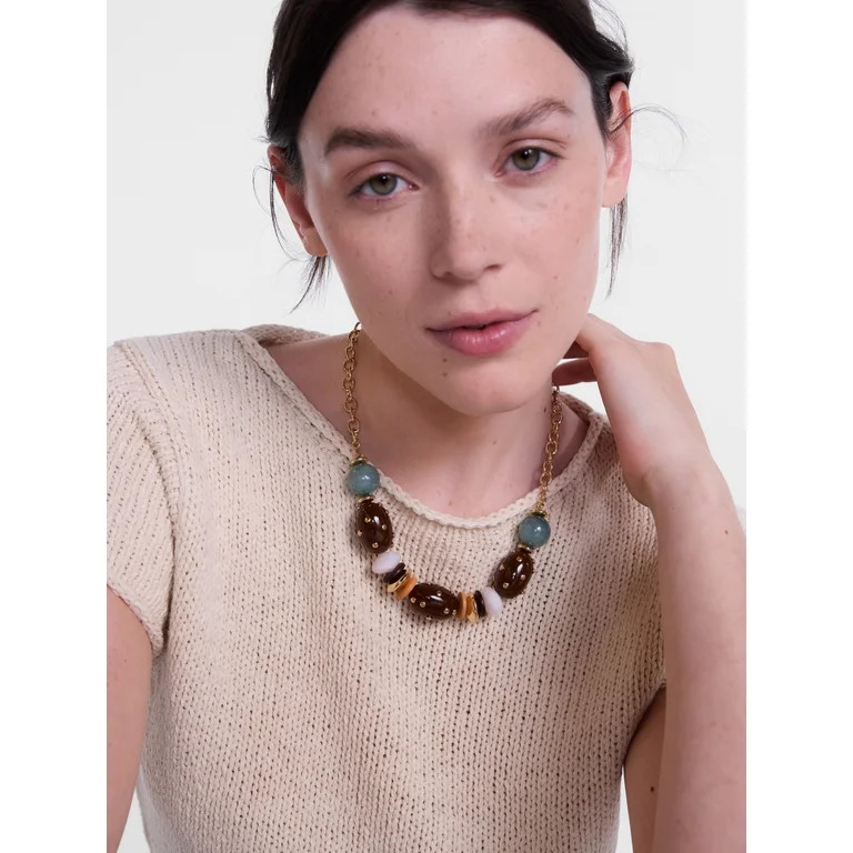 Scenario Beaded Statement Necklace | Walmart (US)