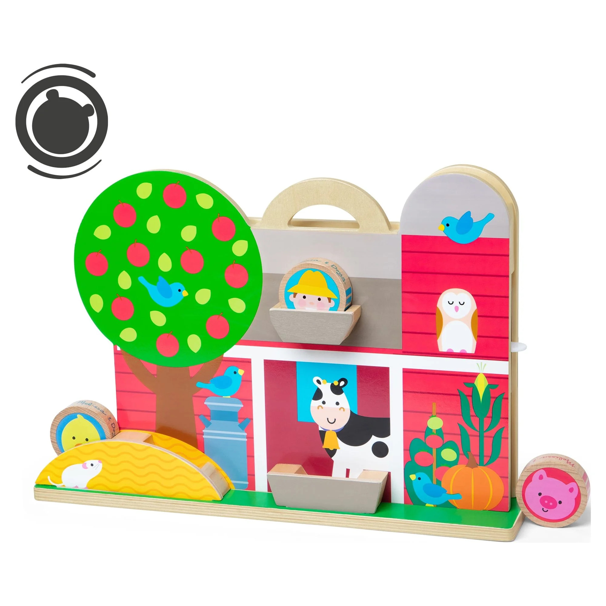 Melissa & Doug GO Tots Wooden Barnyard Tumble with 4 Disks - FSC Certified | Walmart (US)