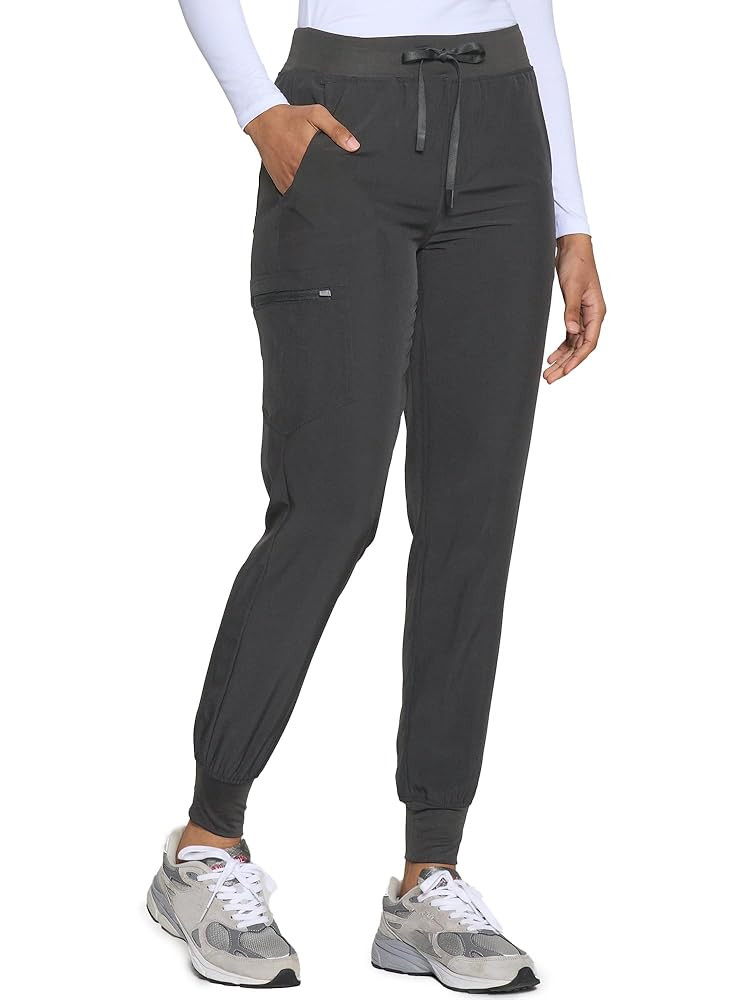 COZYFIT Womens Scrub Pants - Soft Stretch Yoga Style with 5 Pockets, Slim Fit Jogger Scrubs Pants... | Amazon (US)