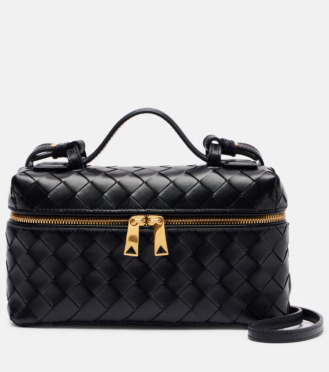 Bang Bang Intrecciato leather vanity bag | Mytheresa (UK)
