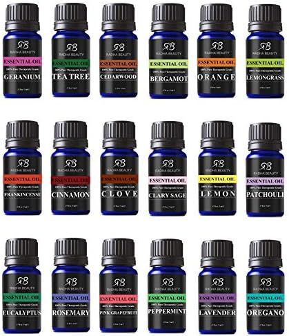 Radha Beauty Aromatherapy 18 Essential Oils (Lavender, Tea Tree, Peppermint, Lemongrass, Orange, ... | Amazon (US)