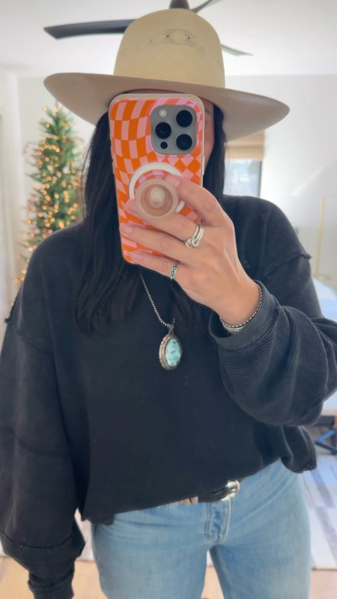 This top is a must! I have been wearing it on repeat since I bought it! It even looks good untucked with sweatpants. It’s oversized (I’m wearing a size medium and have PLENTY of room). Jeans size 29 (I’m a size 10), shoes fit tts  

#LTKOver40 #LTKMidsize #LTKGiftGuide