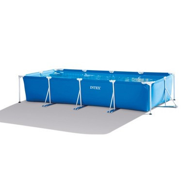 INTEX Rectangular Frame 14.9 ft x 7.2 ft x 2.75 ft Above Ground Swimming Pool Set: Filter Pump – Rust-Resistant Frame – Tool-Free Assembly – 28279EH | Target