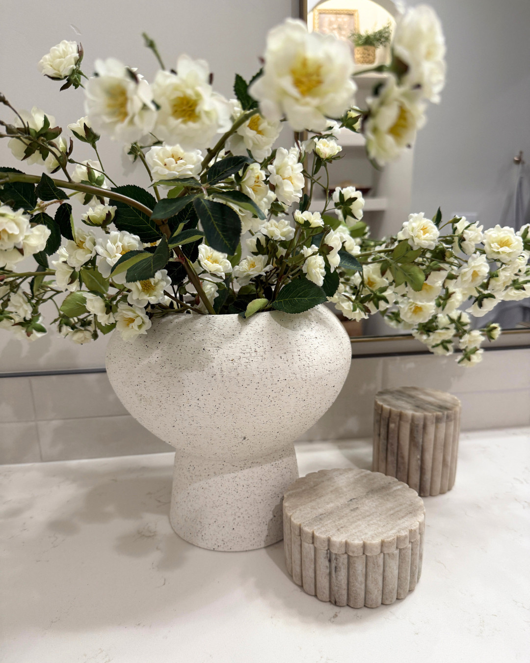 Modern decor that instantly elevates any space. I love marble and white pieces for a fresh look. #homedecor #modernhome #ltkhome 

 #LTKHome #LTKSaleAlert