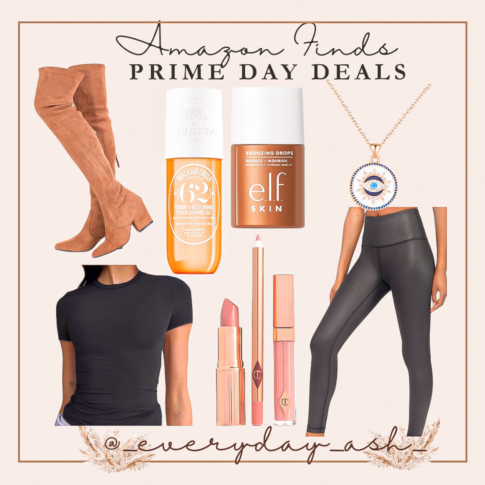 Amazon prime day
Shop these great deals 

I own the 
•boots - true to size 
• necklace 
• lip stick 

All so good ! Definitely need to add the leggings to my cart 

Amazon prime day, Amazon deals, women’s shoes, women’s boots, black shirt, Charlotte Tilbury makeup, beauty finds, leather leggings, perfume , elf cosmetics , eye necklace , jewelry 


#LTKFindsUnder100 #LTKSaleAlert #LTKStyleTip