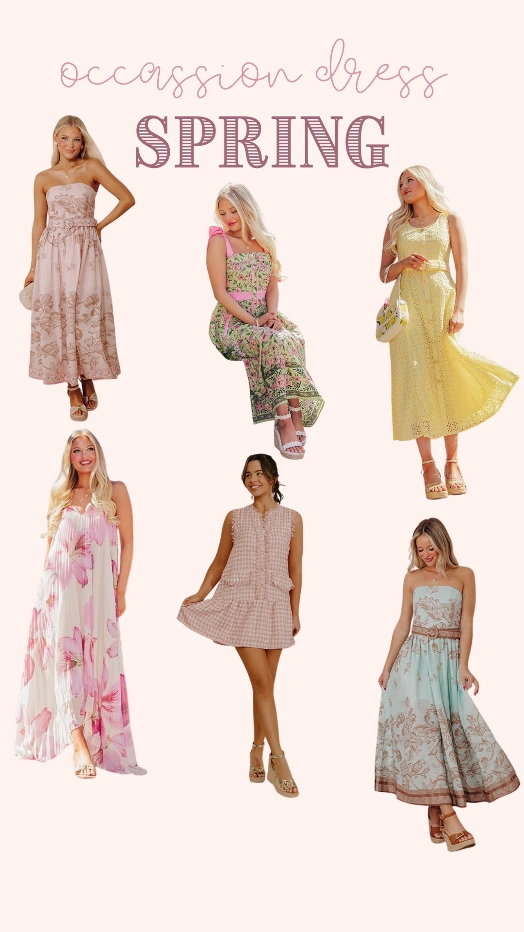 Spring Dresses 💛🌼

#LTKgrwm #LTKSeasonal #LTKootd