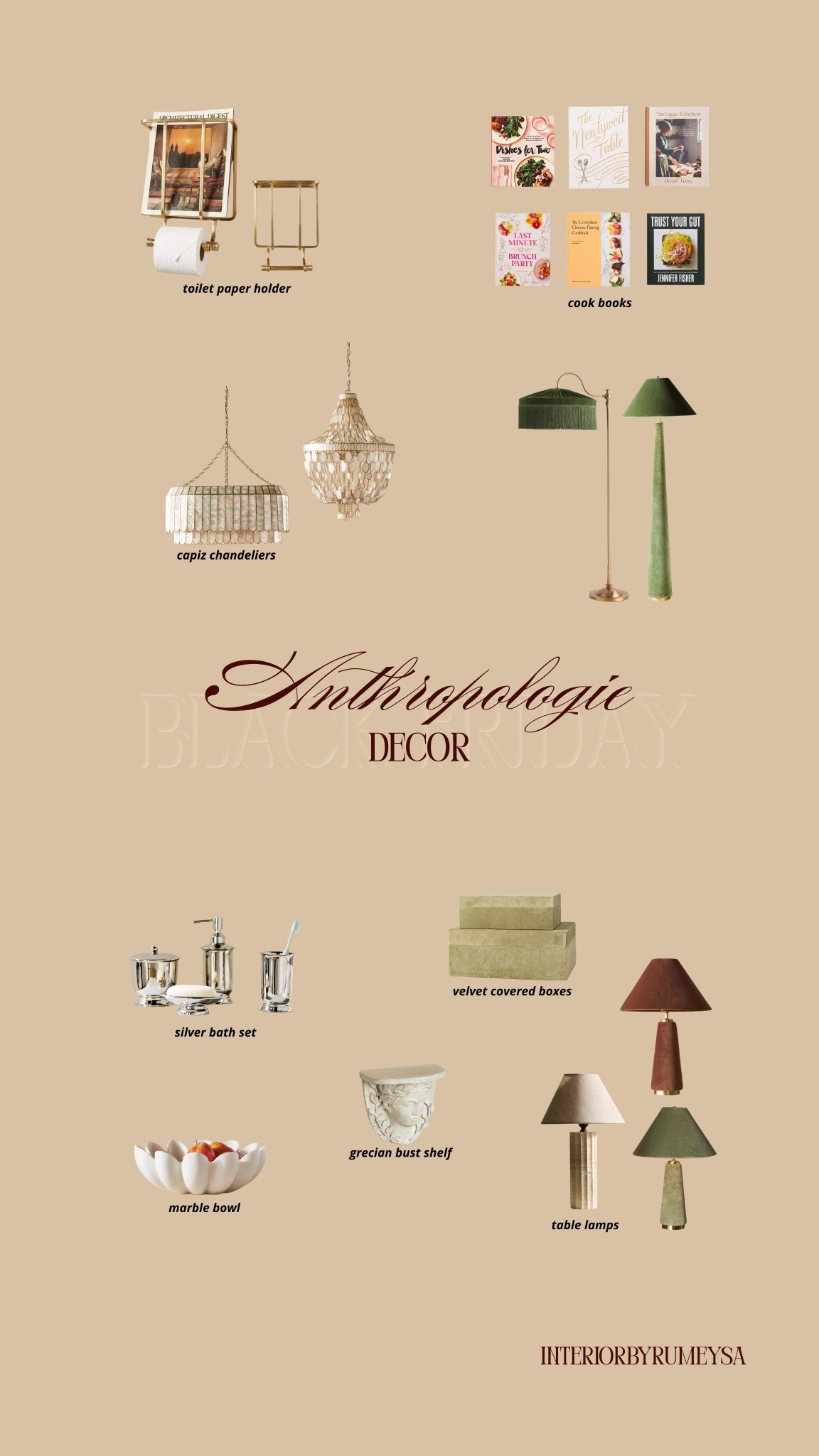 Anthropologie is currently having a 30% off black Friday sale and here are some of my favorite decor items/things I would buy for my own home! 

#LTKHome #LTKCyberWeek #LTKSaleAlert